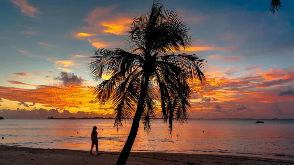 Maldives - Girl on the beach